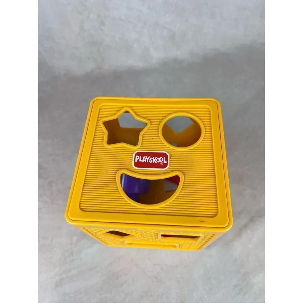 Vintage PlaySkool Shape Fitter Box Baby Kids Toy